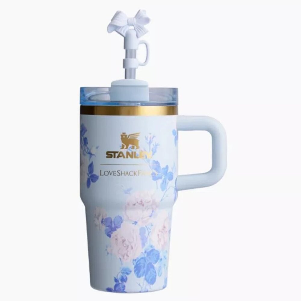 Stanley x LoveShackFancy 20oz Everblooming Rosettes Blue 20 oz Tumbler